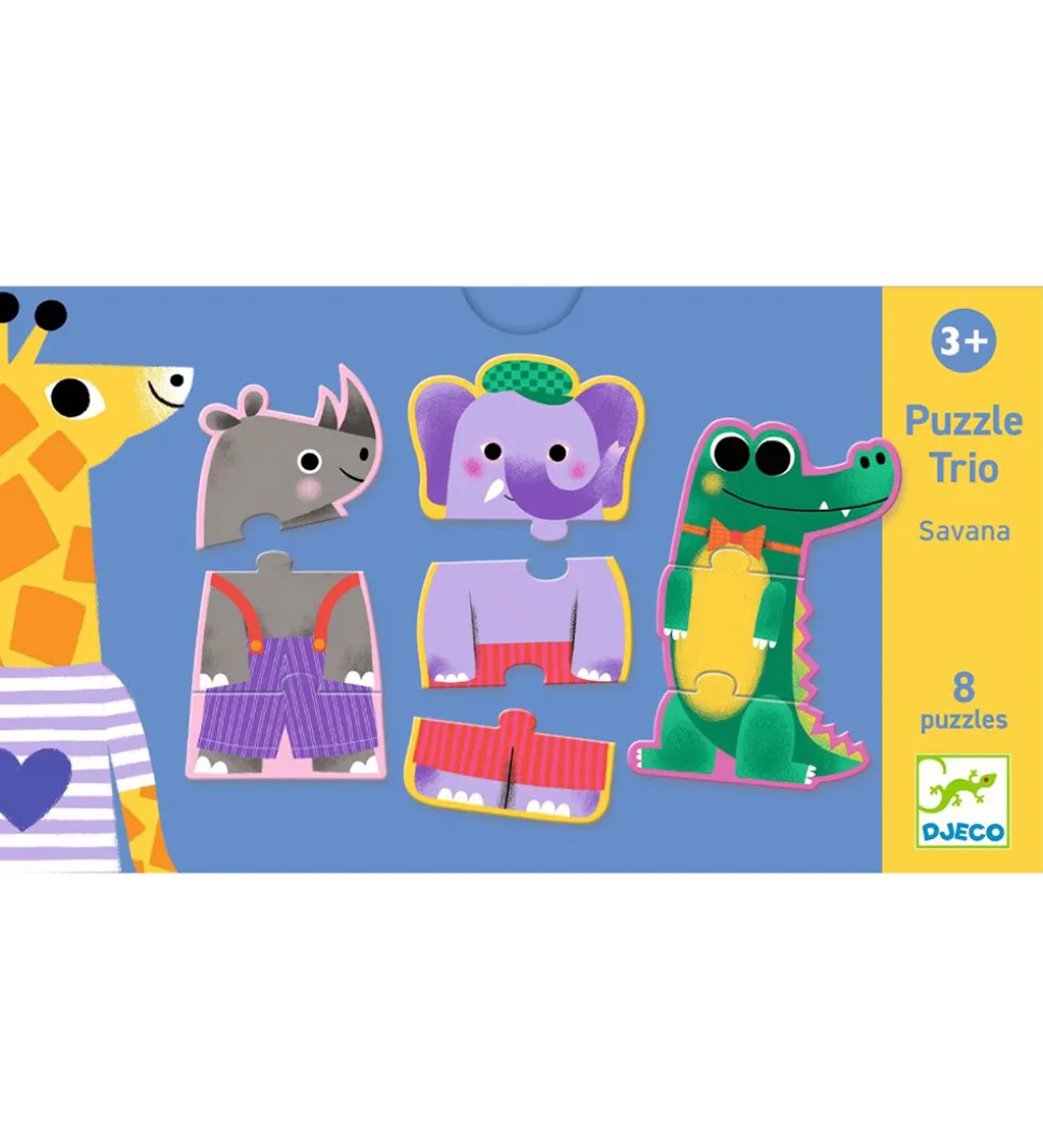 Djeco Puslespil - 24 Brikker - Savana