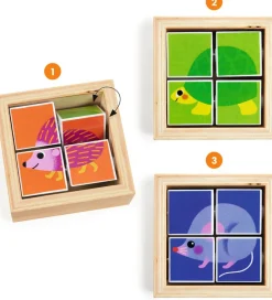 Djeco Puslespil - 3x4 Brikker - Træ - Tournibist