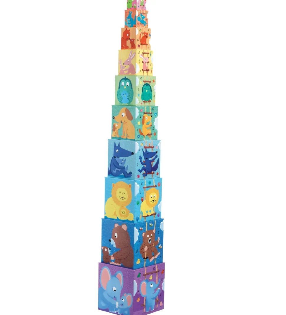 Djeco Stabelklodser - 10 stk. - Rainbow