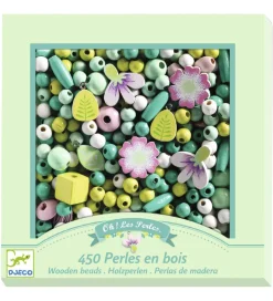 Djeco Træperler - 450 stk. - Blomster og Planter