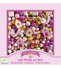 Djeco Træperler - 450 stk. - Fugle