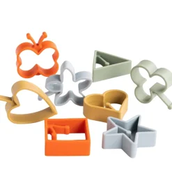 Dëna Aktivitetslegetøj - Silikone - Magisk Flip - 8 Dele - Natur