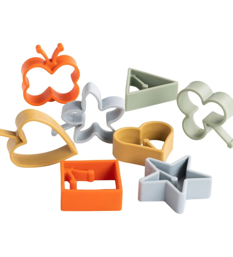 Dëna Aktivitetslegetøj - Silikone - Magisk Flip - 8 Dele - Natur