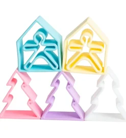 Dëna Aktivitetslegetøj - Silikone - 9 Dele - Pastel