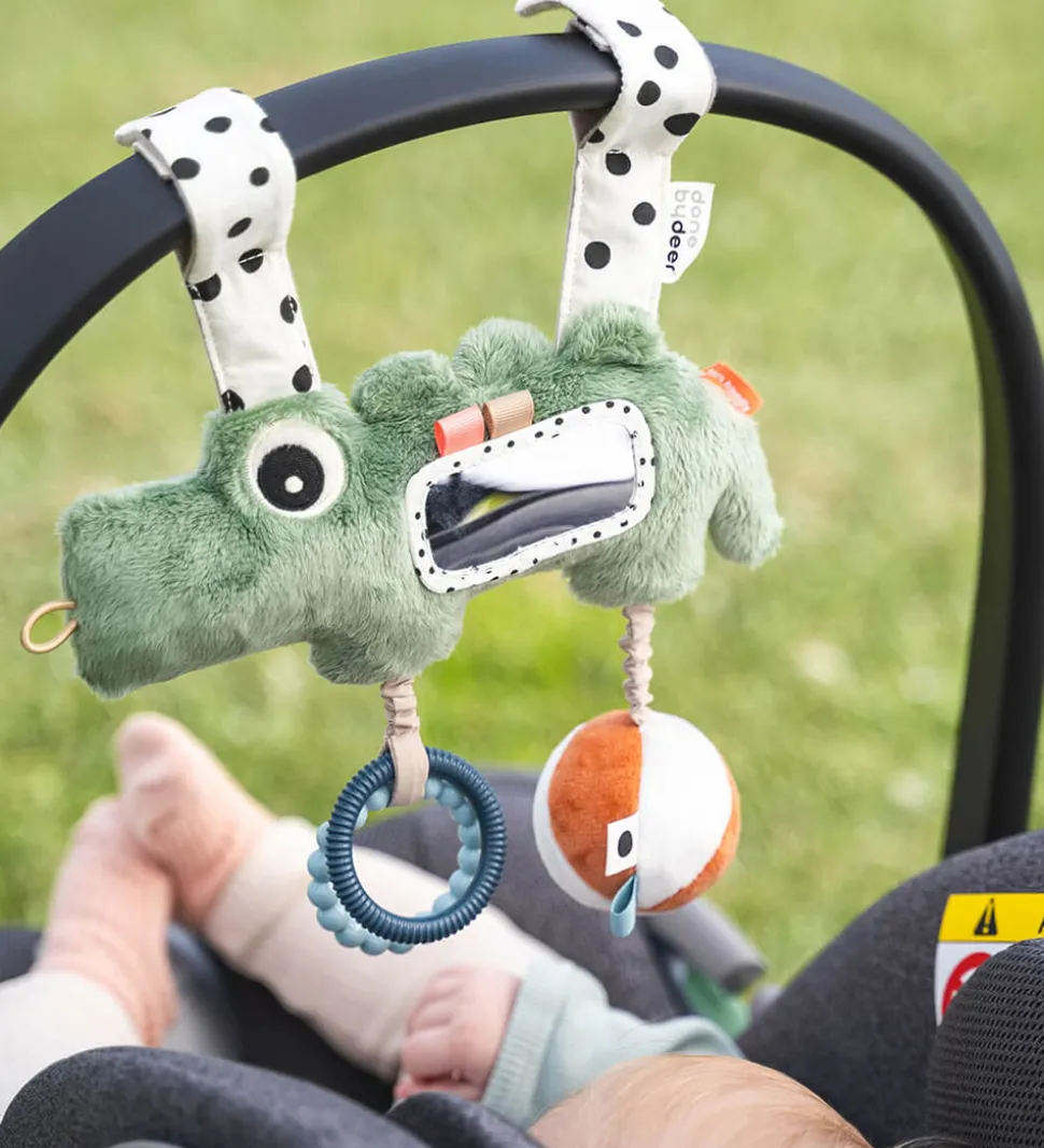 Done By Deer Aktivitetslegetøj - Ophæng - Croco - Grøn