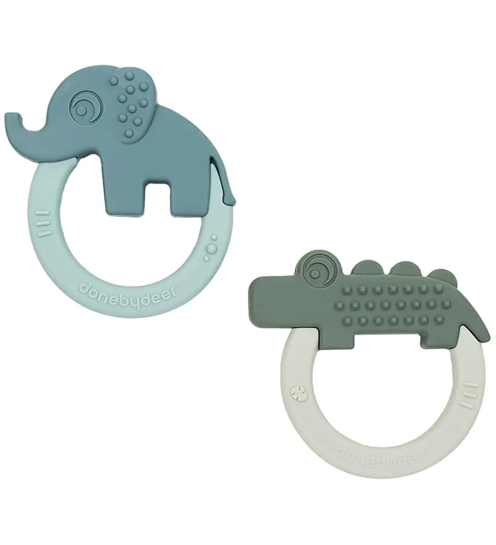 Done by Deer Bidering - 2-pak - Deer Friends - Blå/Grøn