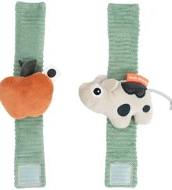 Done By Deer Håndledsranglesæt - 2-pak - Dotti - Grøn