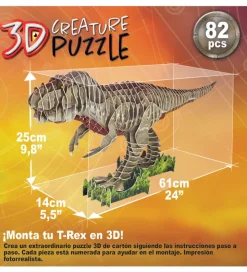 Educa 3D-Puslespil - T-Rex - 82 Brikker