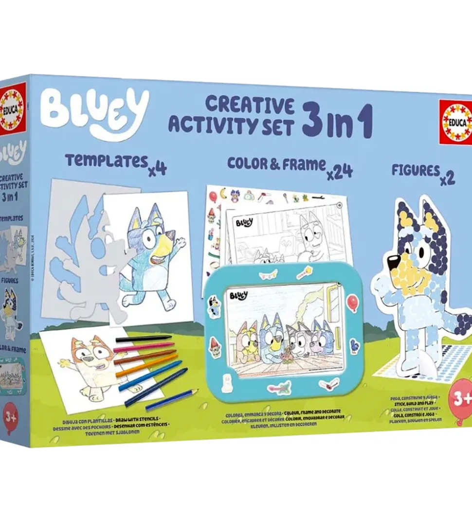 Educa Kreasæt - Bluey - 3 In 1 Creative Activity Set