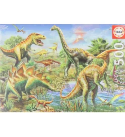 Educa Puslespil - 500 Brikker - Jurassic Playground