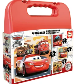 Educa Puslespil - 4 Forskellige - Disney Cars