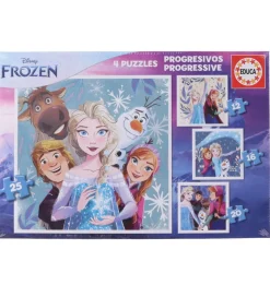 Educa Puslespil - 4 Forskellige - Frost