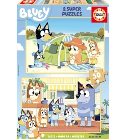 Educa Puslespil - 2x50 Brikker - Bluey