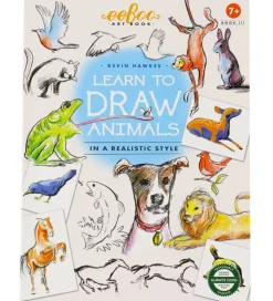 Eeboo Bog - Lær At Tegne - Dyr - Engelsk