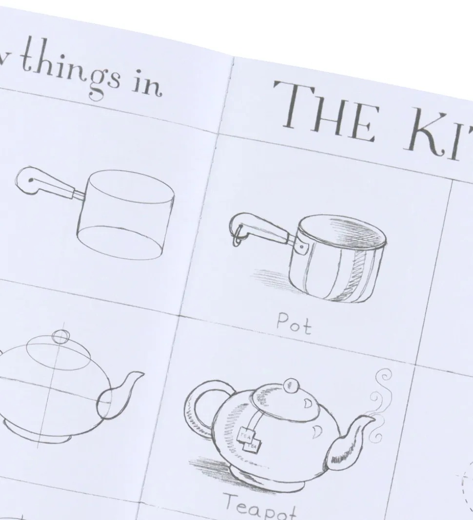 Eeboo Bog - Lær At Tegne - Simple Former - Engelsk