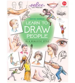 Eeboo Bog - Lær At Tegne Relistiske Mennesker - Engelsk