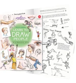 Eeboo Bog - Lær At Tegne Relistiske Mennesker - Engelsk