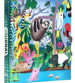 Eeboo Dagbog m. Lås - Regnskoven