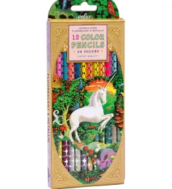 Eeboo Farveblyanter - 12 Stk. - Neon/Metallic - Unicorn