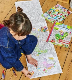 Eeboo Fold Ud Malebog m. Klistermærker - Feer Og Eventyr