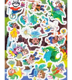 Eeboo Klistermærkebog - 200+ stk. - Eventyr