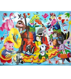 Eeboo Puslespil - 20 Brikker - 28x38 cm - Bandet Spiller