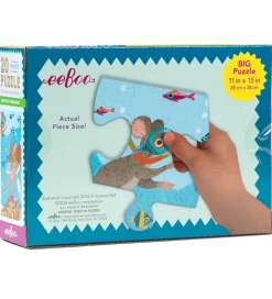 Eeboo Puslespil - 20 Brikker - 28x38 cm - Dybhavsskat