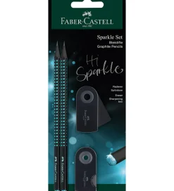 Faber-Castell Blyantsæt - Sparkle - 4 Dele - Black Edition - Mid