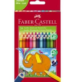 Faber-Castell Farveblyanter - Trekantet - Jumbo - 5,4 mm - 24 st