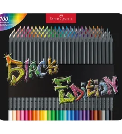 Faber-Castell Farveblyanter - Trekantet - Black Edition - 100 St