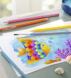 Faber-Castell Farveblyanter - Akvarel - 12 stk + 1 Pensel