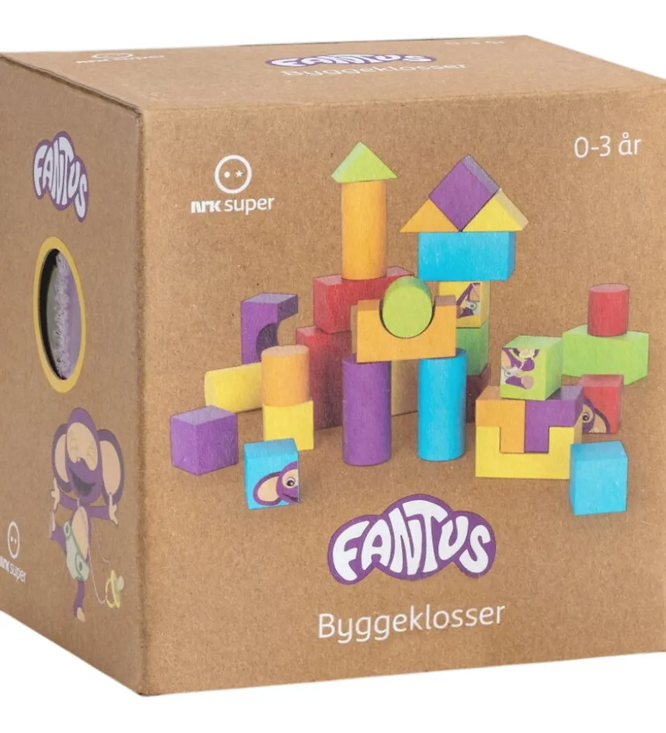 Fantorangen & Fantus Byggeklodser - Træ - 30 Dele