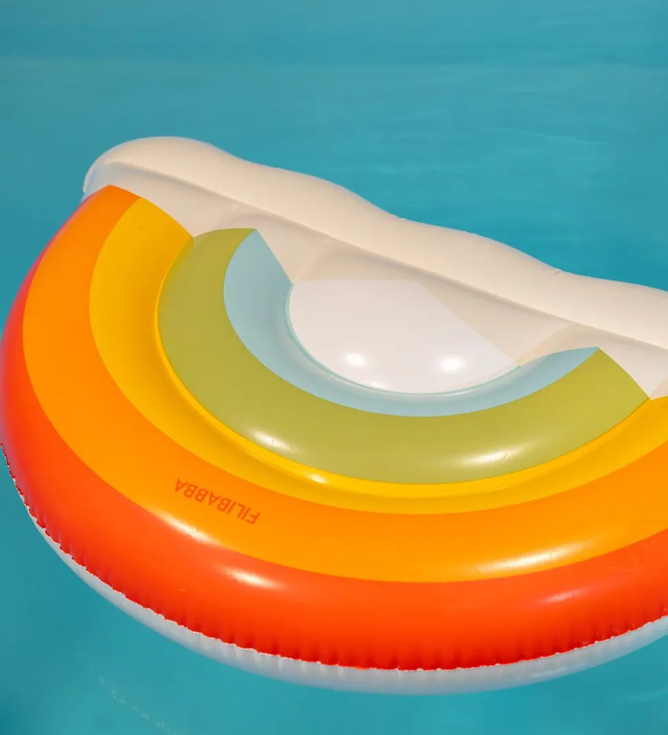 Filibabba Bademadras - 124x78 cm - Regnbue