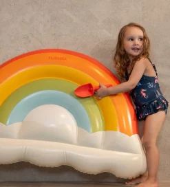 Filibabba Bademadras - 124x78 cm - Regnbue