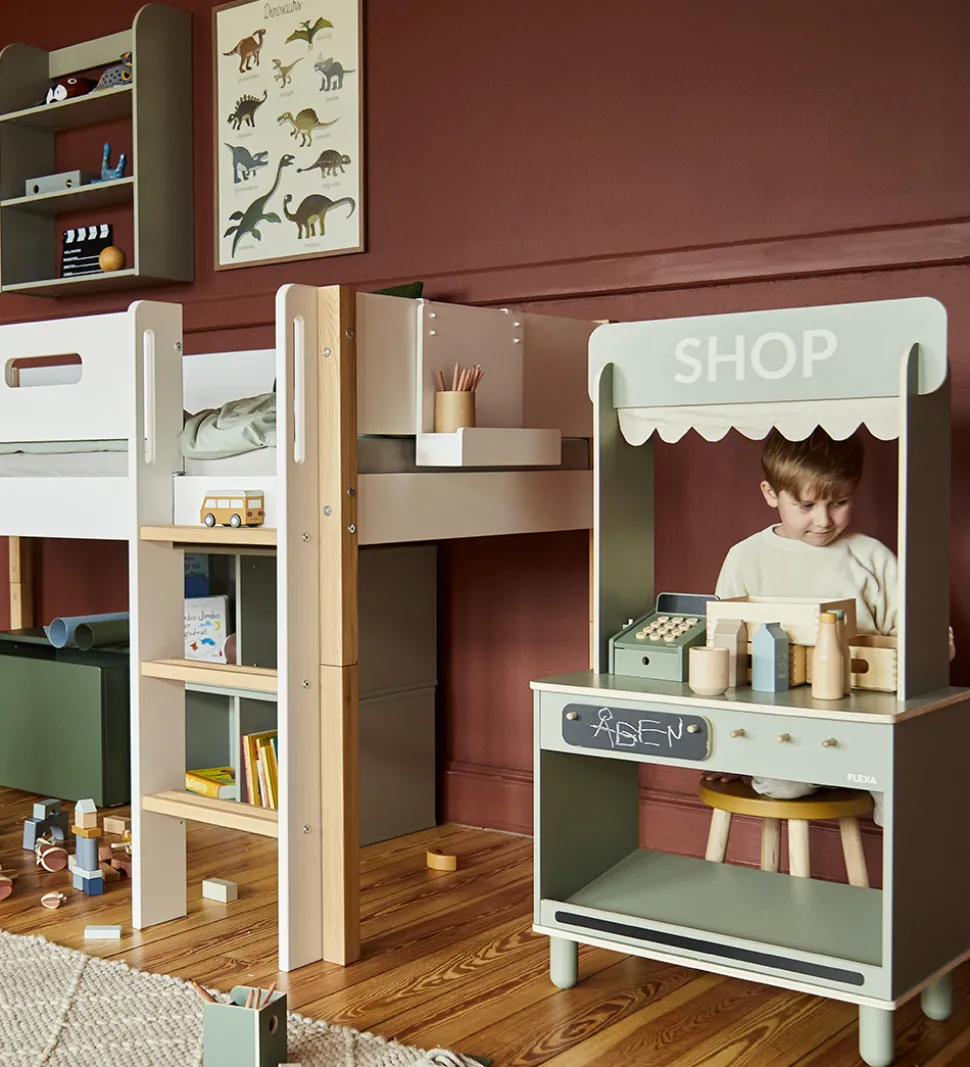 Flexa Butik og Café - Træ - Play - Natural Green