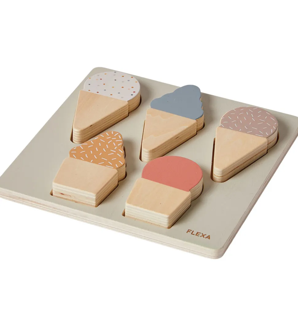 Flexa Play Puslespil - 5 Brikker - Træ