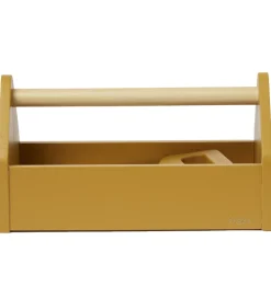 Flexa Værktøjskasse - Træ - Play - 4 Dele - Mustard/Birch Plywoo