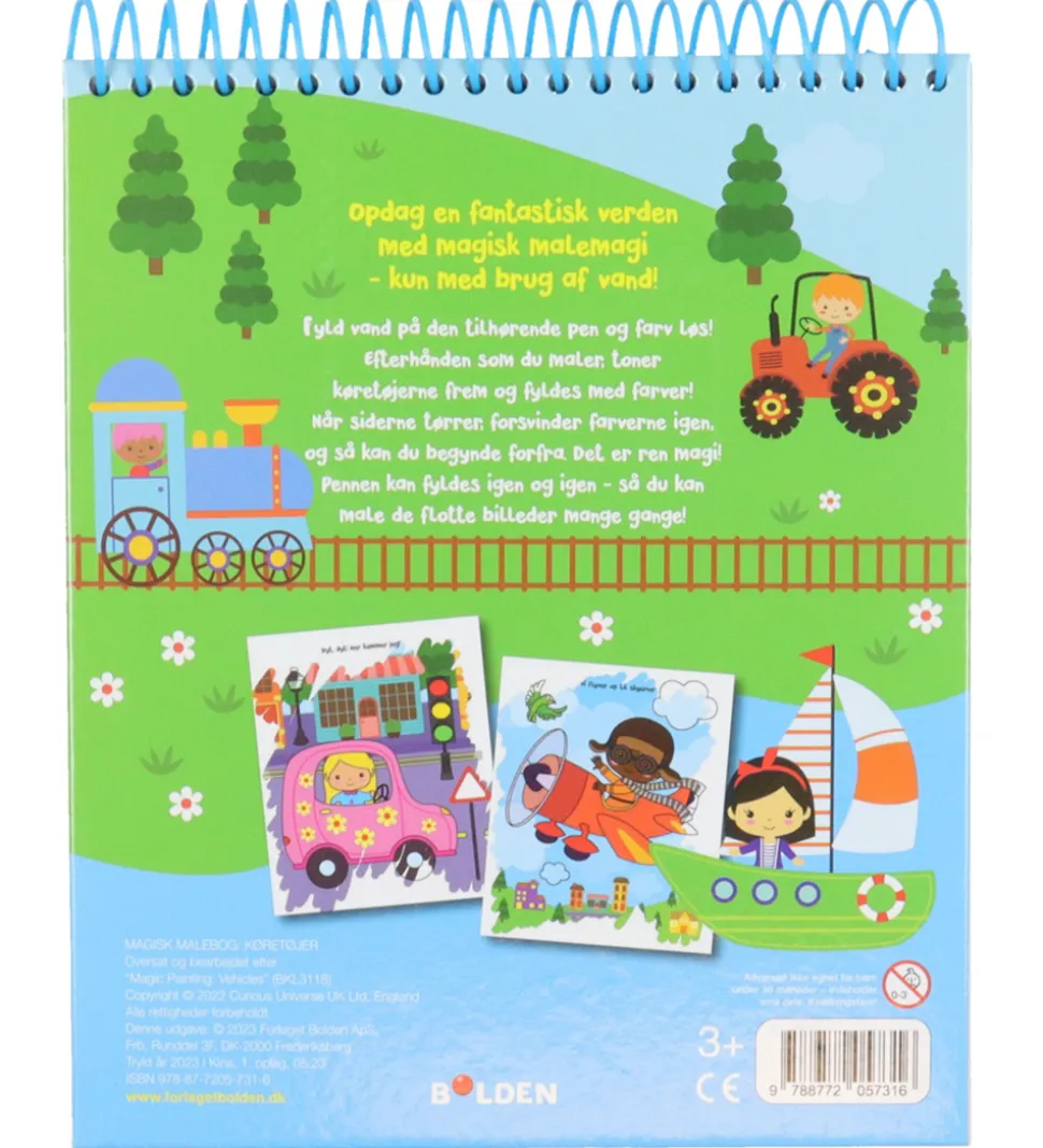 Forlaget Bolden Magisk Malebog - Køretøjer