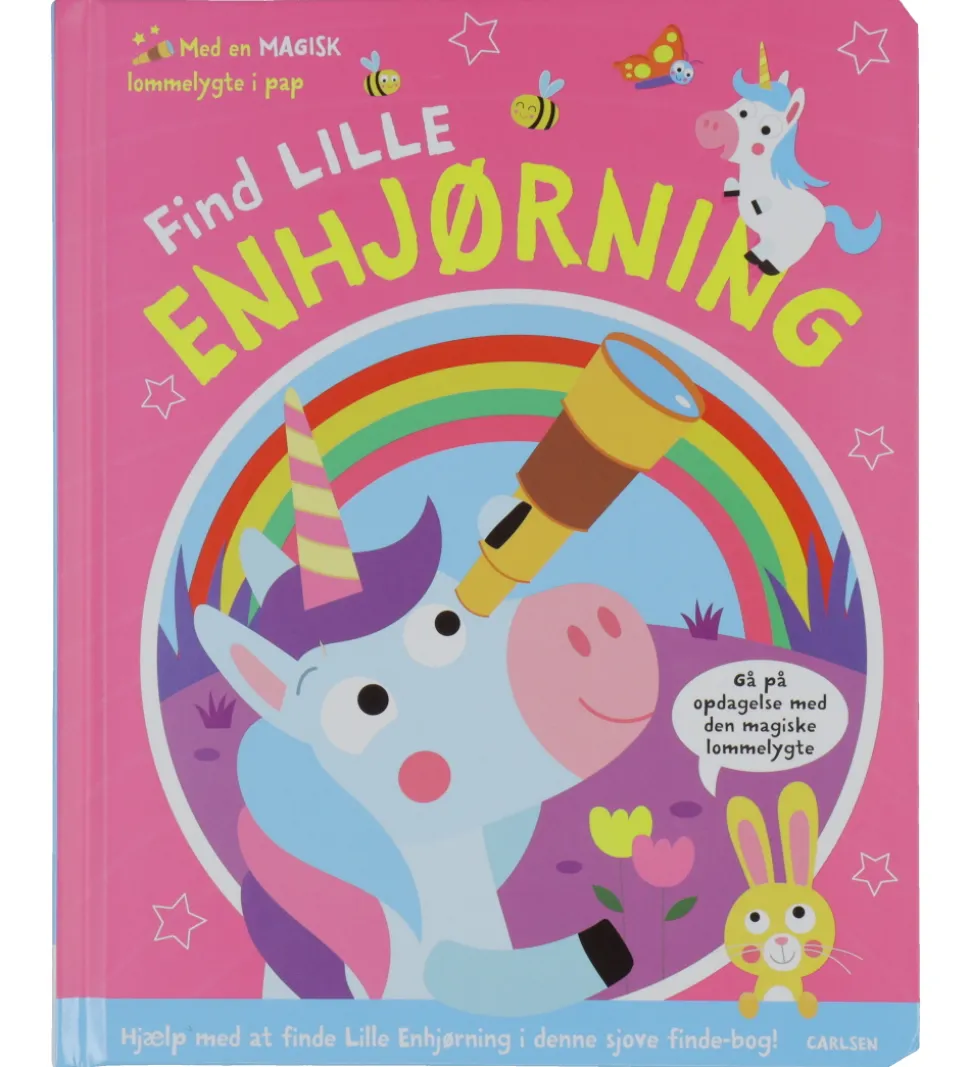 Forlaget Carlsen Bog m. Magisk Lommelygte - Find Lille Enhjørnin