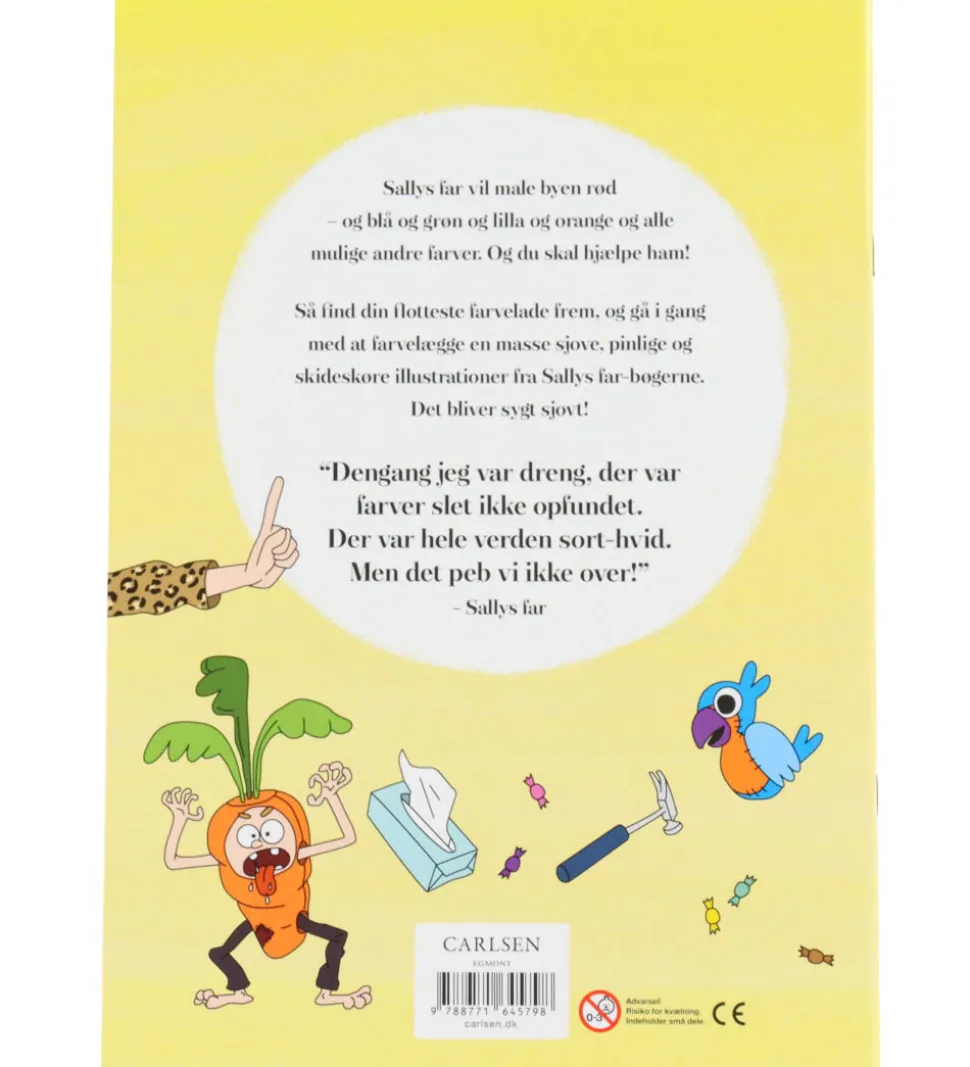 Forlaget Carlsen Malebog - Sallys Far Maler Byen Rød