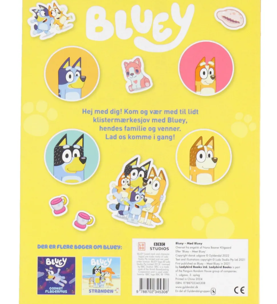 Forlaget Gyldendal Klistermærkebog - Bluey - Mød Bluey