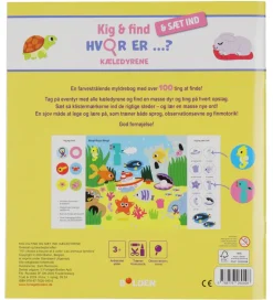 Forlagte Bolden Bog - Kig og find og sæt ind: Hvor er KÆLEDYRENE
