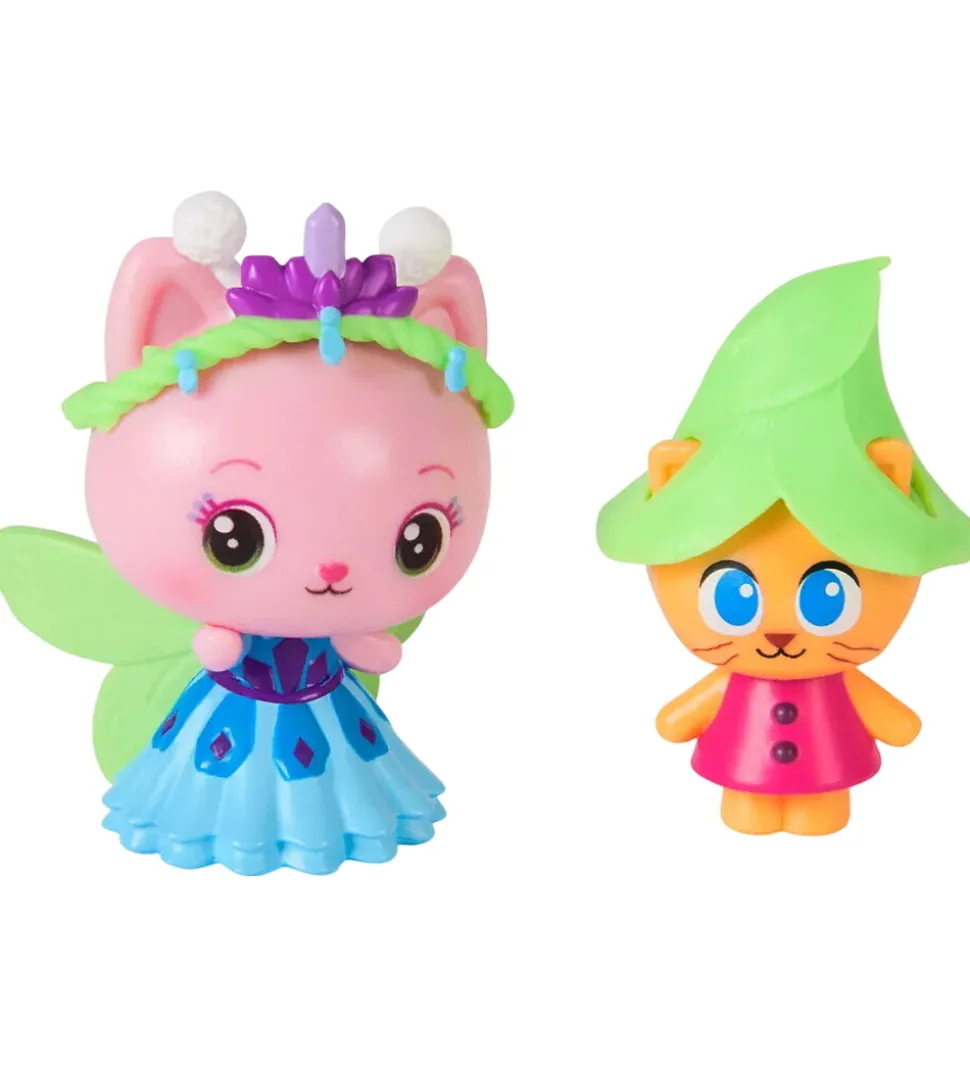 Gabby's Dollhouse Figurer - Queen Kitty Fairy & Kitty Gnome