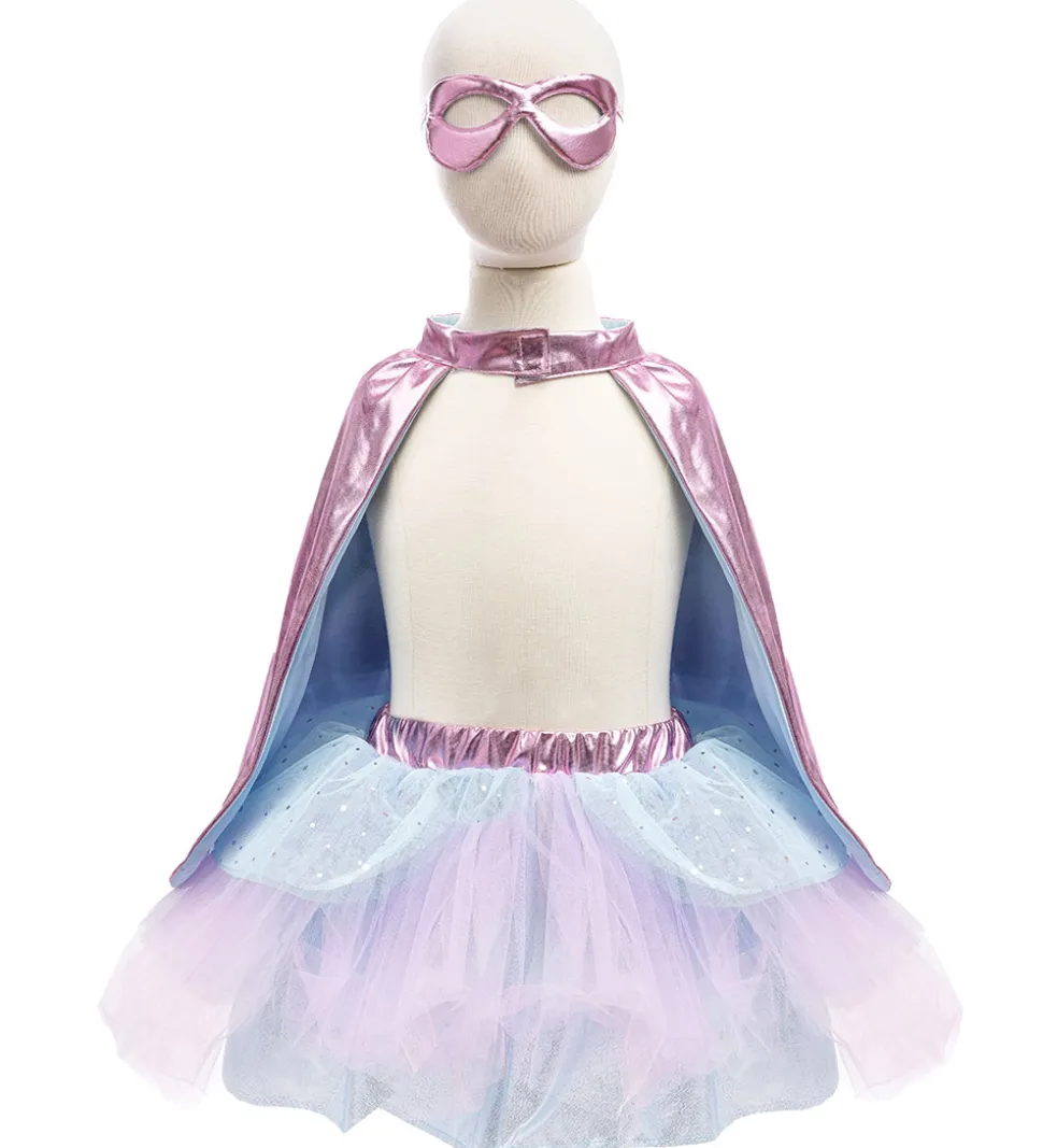 Great Pretenders Udklædning - Super-Duper - Metallic Pink/Light