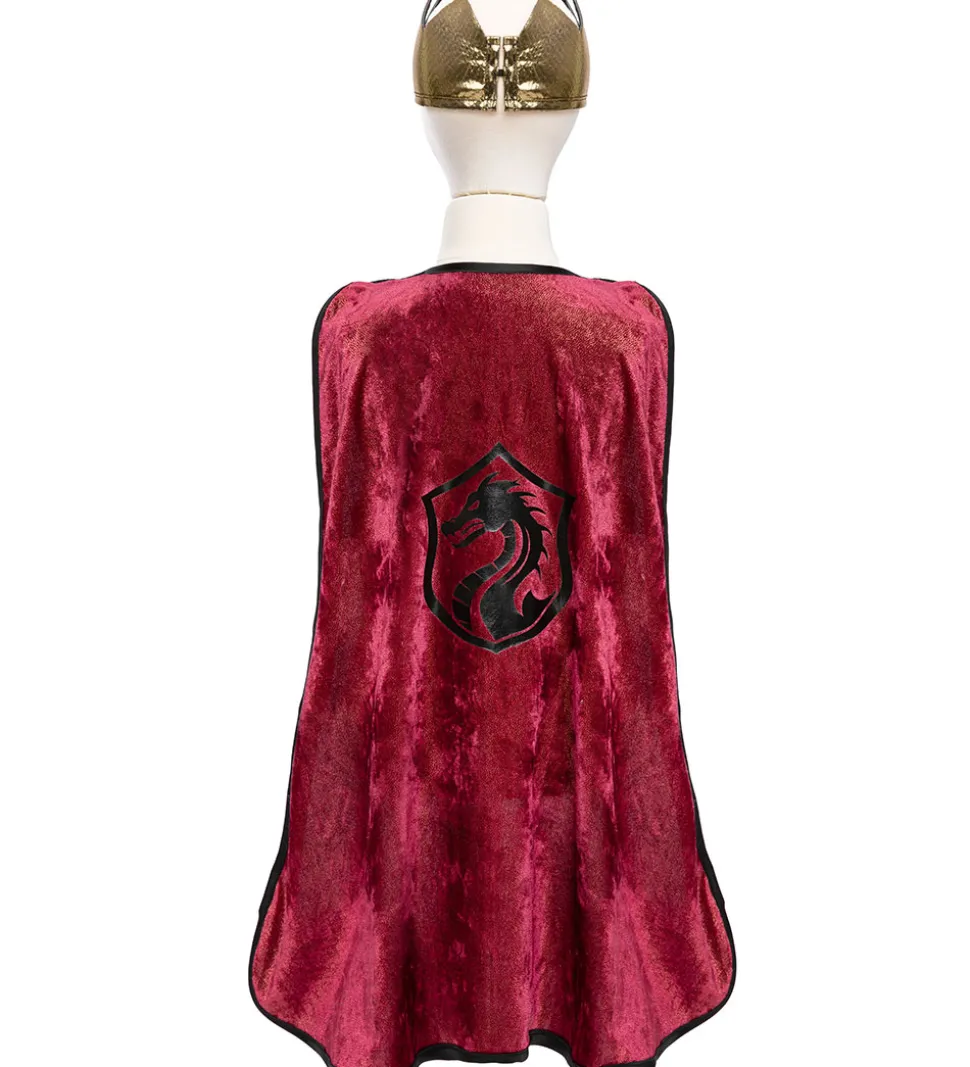 Great Pretenders Udklædning - Ridder Kappe m. Skjold/Krone