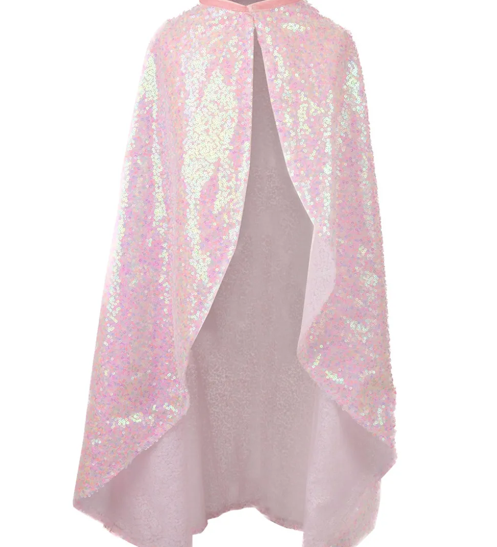 Great Pretenders Udklædning - Pink Sequins Twirl Cape