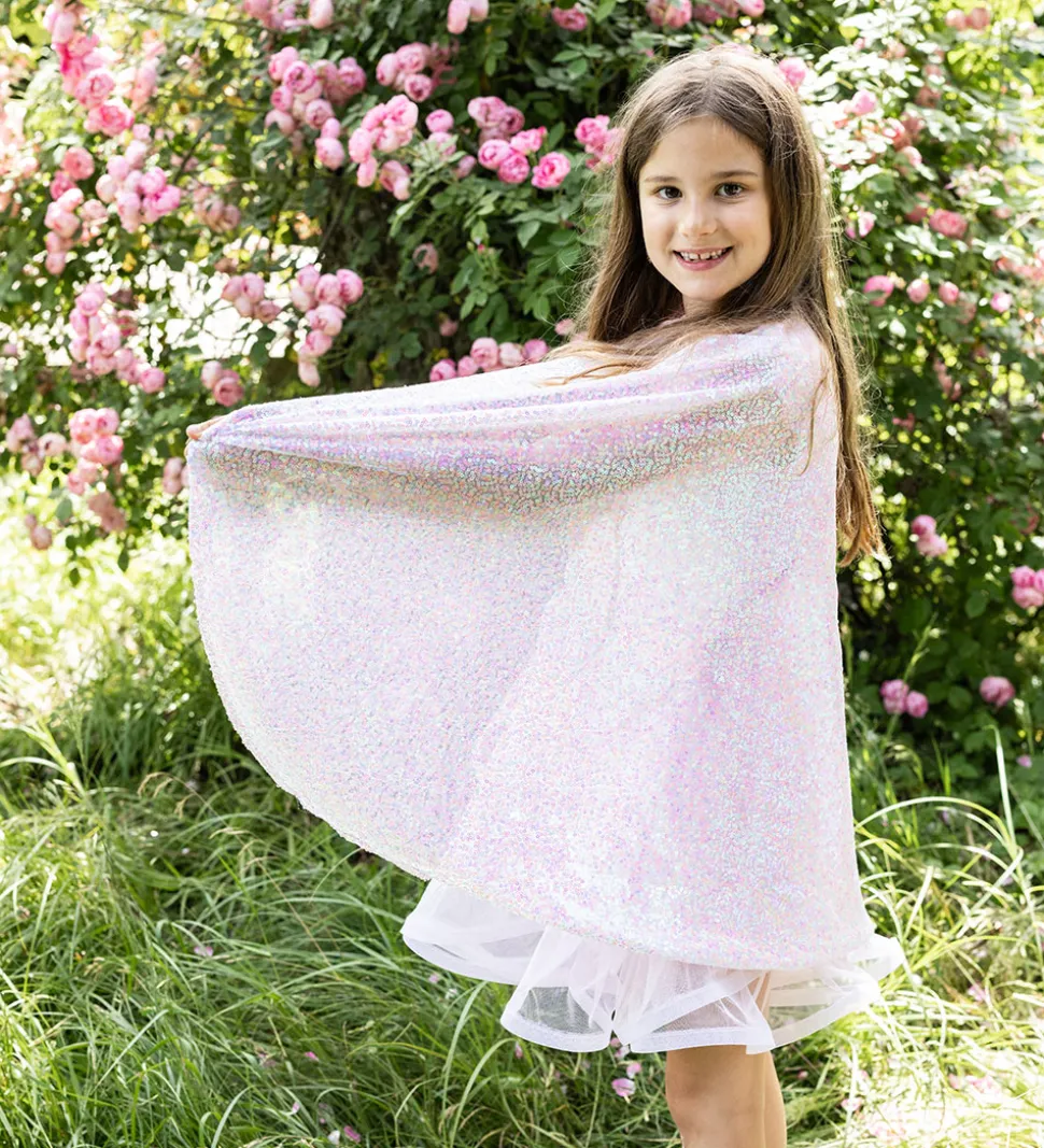 Great Pretenders Udklædning - Pink Sequins Twirl Cape
