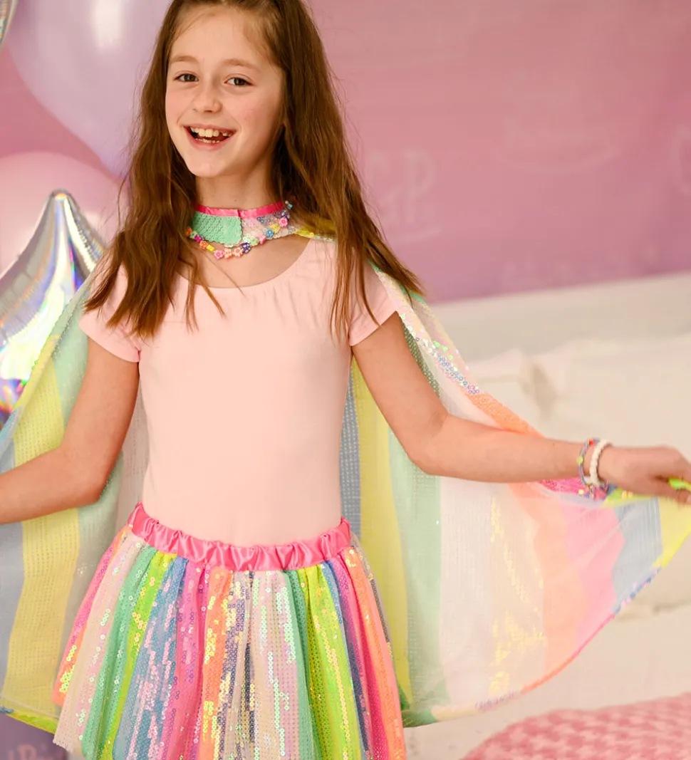 Great Pretenders Udklædning - Kappe - Stripy Sequins