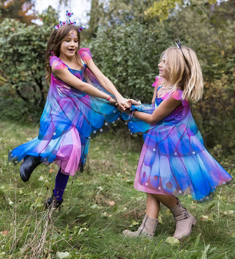 Great Pretenders Udklædning - Sommerfuglekjole - Blue/Purple