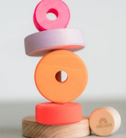 Grimms Stabletårn - Træ - Lille - Neonpink